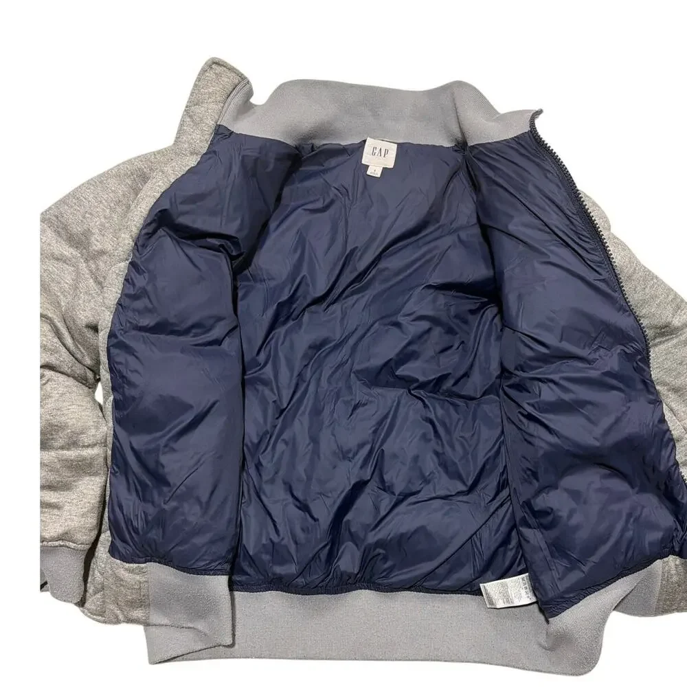Gap Women's Gray Puffer Size Small Wool Blend EUC